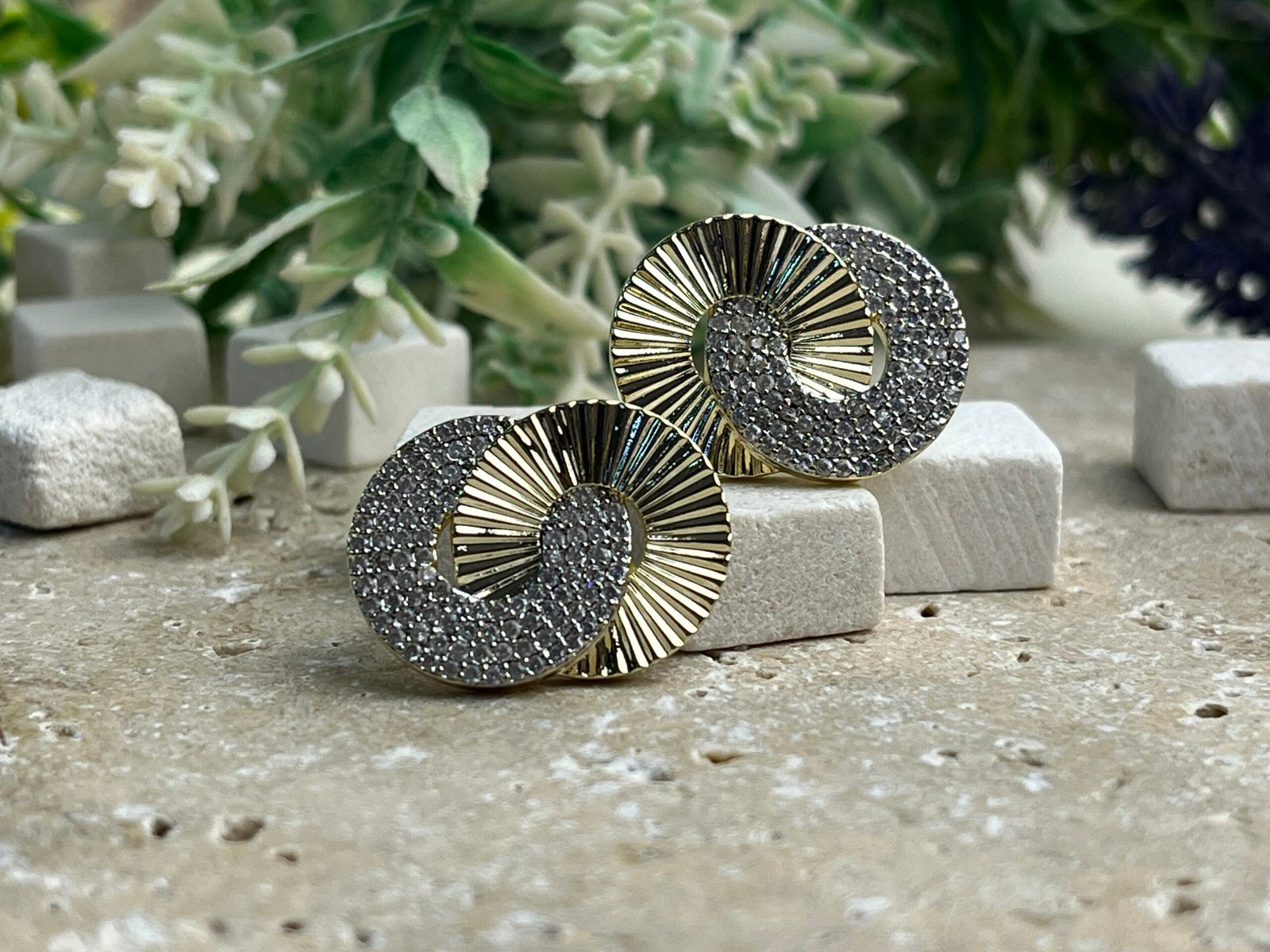 Golden Ouro Glow Küpe - CYER0032