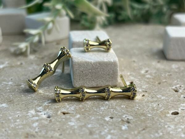 Gold Gilded Links Küpe
