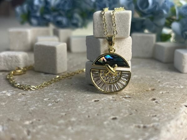 Gold Yeşil Bellezza Kolye - CYCH0003